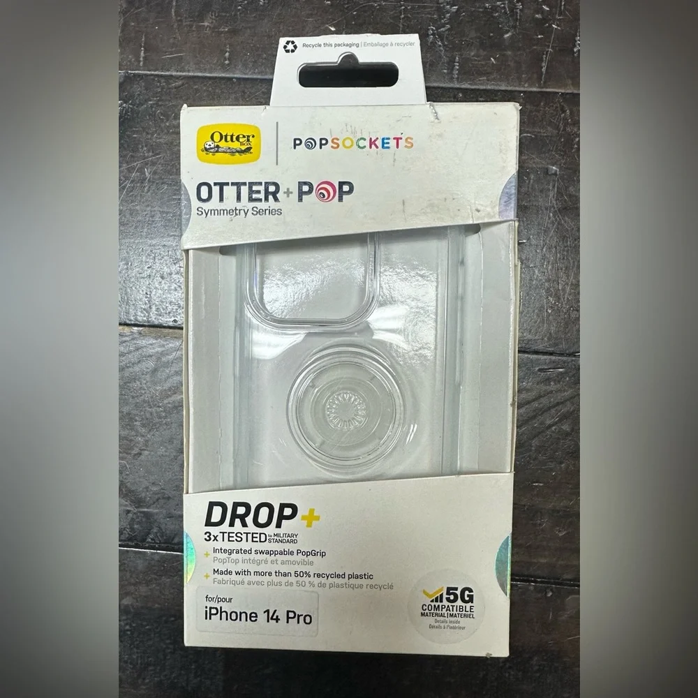 NEW iPhone 14 Pro - Otterbox Otter+Pop Symmetry Series Case (CLEAR)